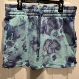 PINK Victoria's Secret Blue and Purple Skirt